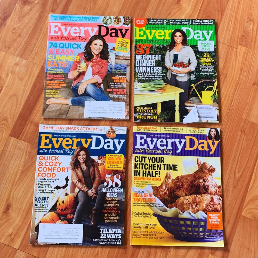 Bundle of 4 Rachael Ray Every‎ Day Magazi